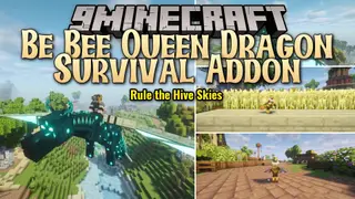 Be Bee Queen Dragon Survival Addon Mod (1.21.1) – Transform Into a Flying Bee
