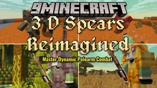 3 D Spears Reimagined Resource Pack (1.21.11, 1.20.1)