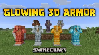Glowing 3D Armor Resource Pack (26.1.2, 1.21.11) – Detailed 3D Armor