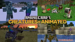 Creatures+ Animated Resource Pack (1.21.8, 1.20.1) – More Lively Worlds