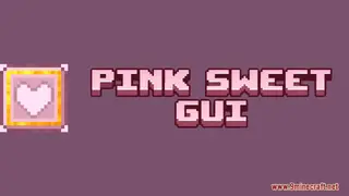 Pink Sweet GUI Resource Pack (1.20.1) – Soft Pink Menus for a Sweeter Aesthetic