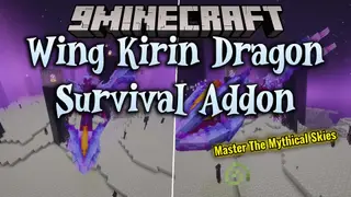 Wing Kirin Dragon Survival Addon Mod (1.21.1) – Dominate the Overworld Skies