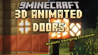 3d Animated Doors Resource Pack (1.21.11, 1.21.1) – Thicker 3D Models