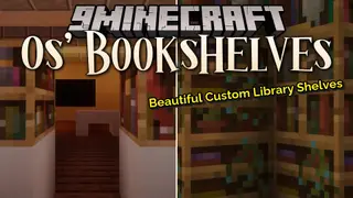 Os' Bookshelves Resource Pack (1.21.11, 1.21.1) – Realistic Bookshelves