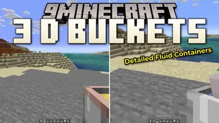 3 D Buckets Resource Pack (26.1.2) – Chunky 3D Models for Your Vanilla Buckets