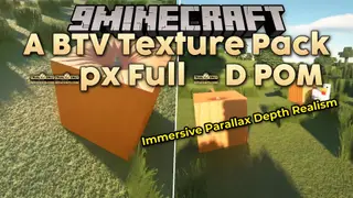 A BTV Texture Pack 64px Full 3 D POM Resource Pack (1.21.11, 1.20.1)