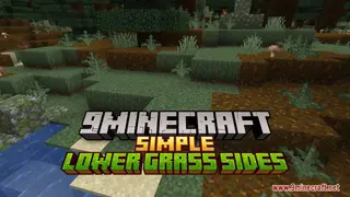 Simple Lower Grass Sides Resource Pack (1.21.11, 1.20.1) – Lush Overgrown Hills
