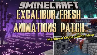 Excalibur Fresh Animations Patch Resource Pack (26.2, 1.20.1)
