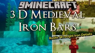 3 D Medieval Iron Bars Resource Pack (1.21.11, 1.21.1)