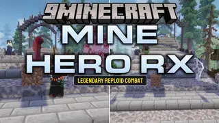 Mine Hero RX Mod (1.21.1) – Unleash Anime Superpowers As a Hero or Villain