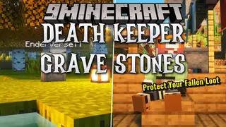 Death Keeper Grave Stones Mod (26.1.2, 1.21.1) – Never Lose Your Loot After
