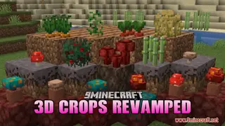 3D Crops Revamped Resource Pack (26.1.2, 1.20.1) – Texture Pack