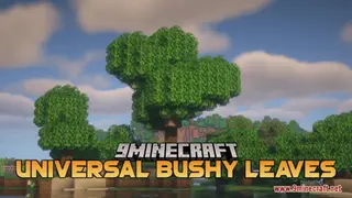Universal Bushy Leaves Resource Pack (26.1.2, 1.20.1) – Adds Bushy Leaves To Trees