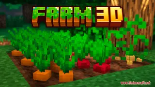 Farm 3D Resource Pack (26.1.2, 1.20.1) – Makes Minecraft Plants 3D