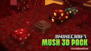 Mush 3D Pack Resource Pack (26.1.2, 1.20.1) – Texture Pack