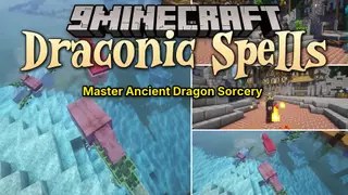 Draconic Spells Mod (1.20.1) – Unleash Fire and Ice Magic Using Dragon Hearts