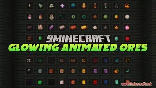 Glowing Animated Ores Resource Pack (26.2, 1.20.1) – Makes Ores Glow And Animate