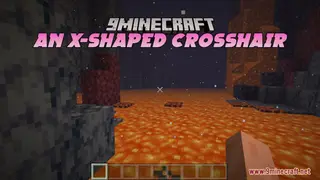 An X-Shaped Crosshair Resource Pack (26.1.2, 1.21.1) – Changes Crosshair to an X
