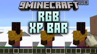 RGB XP Bar Texture Pack (1.21, 1.20) – Vibrant Animated Level Gauge