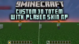 Custom 3D Totem with Player Skin RP Texture Pack (1.21) – Your Miniature Player Totem
