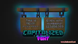 Qrafty's Capitalized Font Resource Pack (26.2, 1.20.1) – Texture Pack