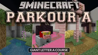 Parkour a Map (1.21) – Giant Letter A Course