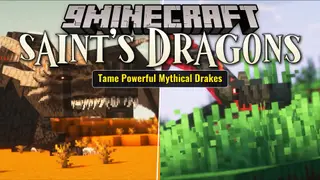 Saint's Dragons Mod (1.20.1) – Tame and Ride Massive Flying Dragons