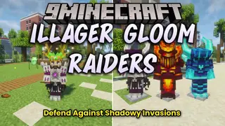Illager Gloom Raiders Mod (1.20.1) – Defend Villages From Deadly New Raid Bosses