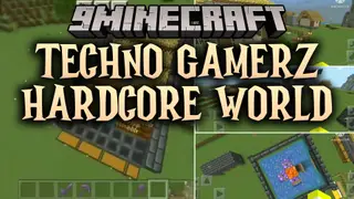 Techno Gamerz Hardcore World Map (26.2, 1.20.1) – Survive the Famous Fortress