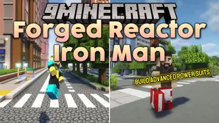 Forged Reactor Iron Man Mod (1.20.1) – Craft and Fly in Upgradable Iron Man