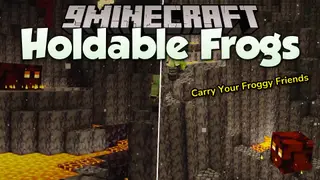 Holdable Frogs Mod (1.21.11, 1.20.1) – Turn Frogs Into Living Grappling Hooks
