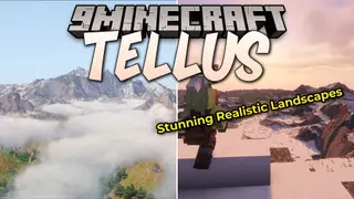 Tellus Mod (26.2, 1.20.1) – Travel Across Real Earth Terrain with Live Weather