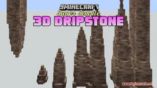 Super Simple 3D Dripstone Resource Pack (26.1.2, 1.20.1) – Texture Pack