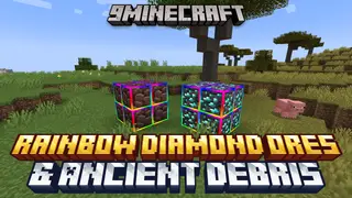 Rainbow Diamond Ores & Ancient Debris Resource Pack (26.2, 1.20.1) – Texture Pack