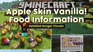 Apple Skin Vanilla Food Information Resource Pack (1.21.5, 1.20.1)
