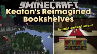 Keaton's Reimagined Bookshelves Resource Pack (1.21.11, 1.20.1)