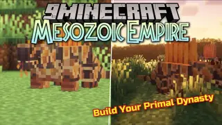 Mesozoic Empire Mod (1.20.1) – Raise Extinct Creatures and Build