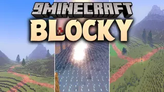 Blocky Shaders (26.2, 1.20.1) – Lightweight Cartoon Shadows with Glowing Bloom