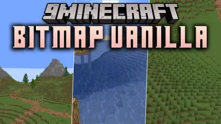 Bitmap Vanilla Shaders (26.2, 1.20.1) – Pure Black and White Rendering