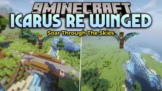 Icarus Re Winged Mod (1.21.1, 1.20.1) – Soar Over Your World with Custom
