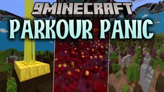 Parkour Panic Map (26.2, 1.20.1) – Sprint Across Constantly Shifting Paths