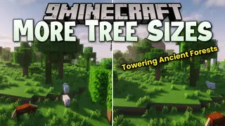More Tree Sizes Mod (1.21.1, 1.20.1) – Chop Down Towering Trees