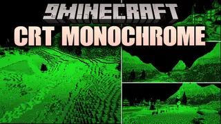 CRT Monochrome Shaders (26.2, 1.20.1) – Vintage 1980s Monitor Scanline Filter