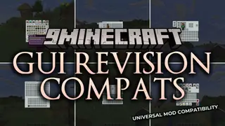 GUI Revision Compats Resource Pack (26.2, 1.20.1) – Minimalist White Interfaces