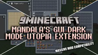 Mandala's GUI Dark Mode Utopia Extension Resource Pack (1.21.11, 1.20.1)