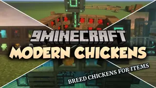 Modern Chickens Mod (1.21.11, 1.21.1) – Never Mine Again with Resource-Laying