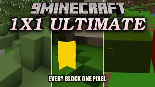 1×1 Ultimate Resource Pack (26.1.2, 1.20.1) – A Minimalist World of Flat Solid