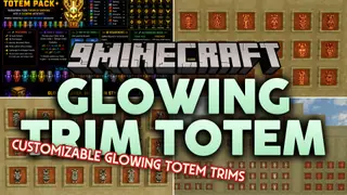 Glowing Trim Totem Resource Pack (26.2, 1.20.1) – Colorful Glowing Totems