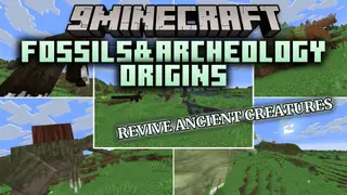 Fossils&Archeology Origins Mod (1.21.1, 1.20.1) – Tame and Ride Prehistoric
