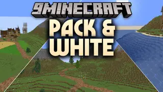 Pack & White Shaders (26.2, 1.20.1) – Monochrome Vanilla Style Core Shader